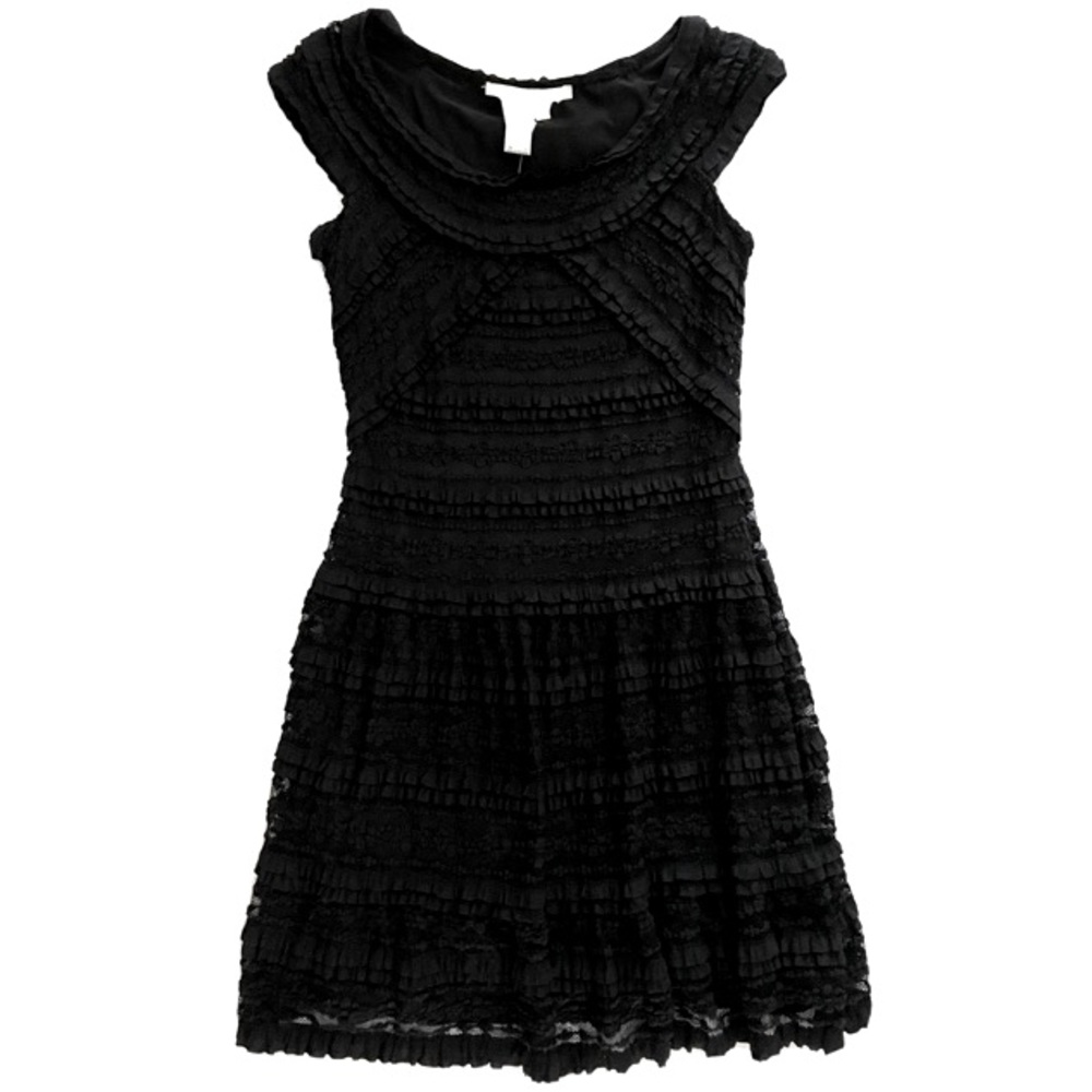 Max Studio Black Lace Cap Sleeve Cocktail Dress NWT - Picture 9 of 9